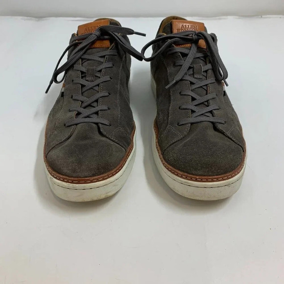 Allen Edmonds Men's Alpha Dark Gray Suede Lace-up 4643 Sneaker Size 13 - Picture 8 of 15